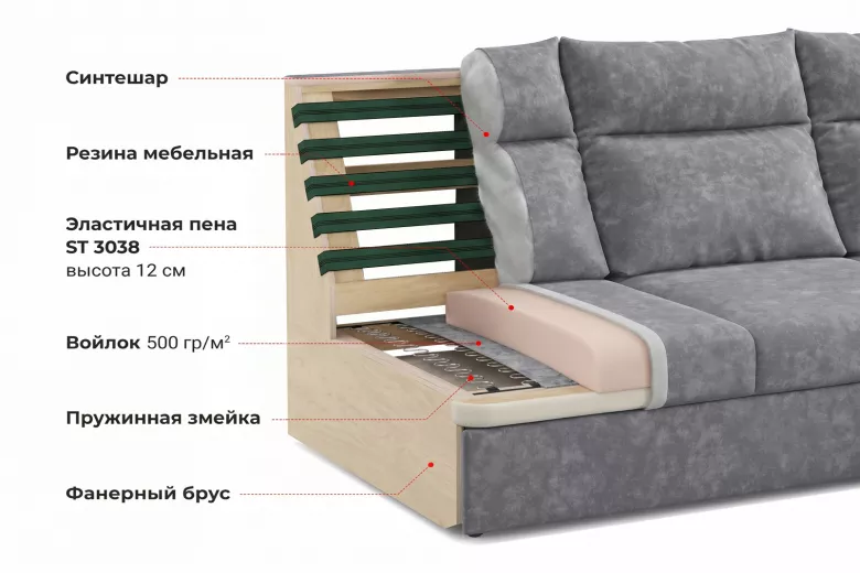 Купить Кельвин 3К+ПК Romance Grey