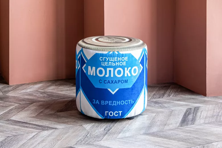 Купить Пуф принт Сгущенка
