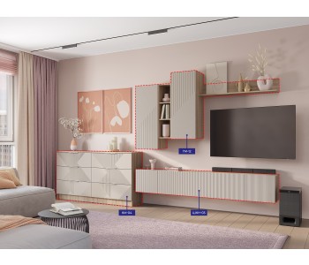 Навесной шкаф Лилия-Б верхний