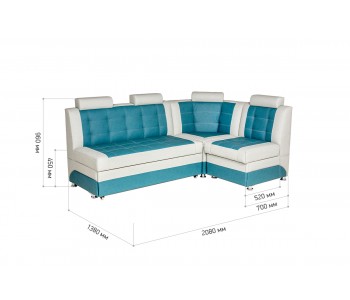 Консул 2 угловой FEDERICA ATLANTIC / FEDERICA BONE