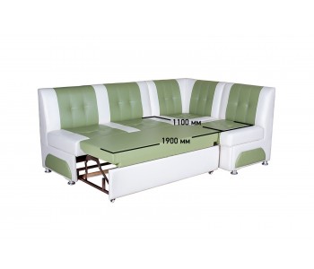 Консул 2 угловой Marvel PISTACHIO / Marvel WHITE