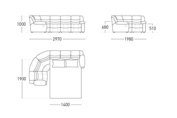 Купить Мадрид угловой Musk 110