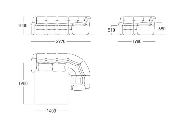 Купить Мадрид угловой Musk 110