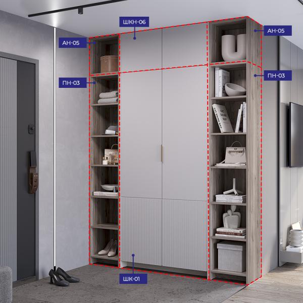 Купить Антресоль двухдверная Пейнт-Б