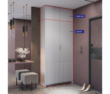 Шкаф 2-х створчатый Пейнт-Б малый