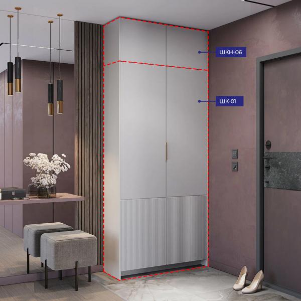 Купить Шкаф двухстворчатый Пейнт-Б малый