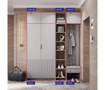 Шкаф 2-х створчатый Пейнт-Б малый