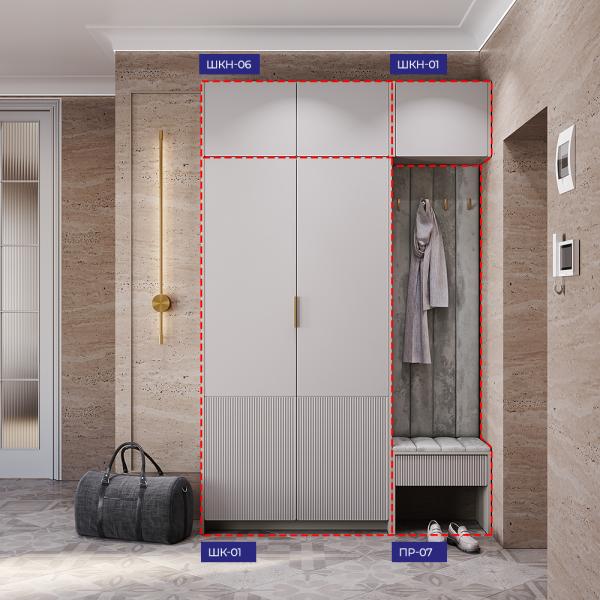 Купить Шкаф двухстворчатый Пейнт-Б малый