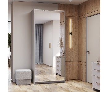 Шкаф 2-х створчатый с зеркалами Пейнт-Б