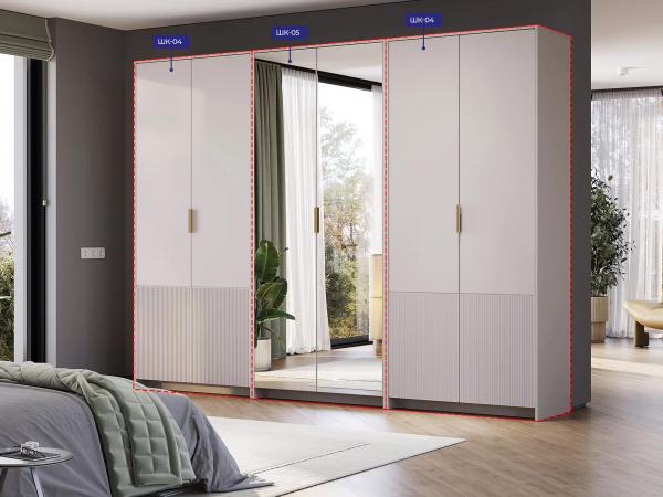 Купить Шкаф 2-х створчатый с зеркалами Пейнт-Б