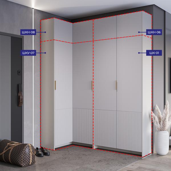 Купить Шкаф угловой с антресолью Пейнт-Б ШКУ-07