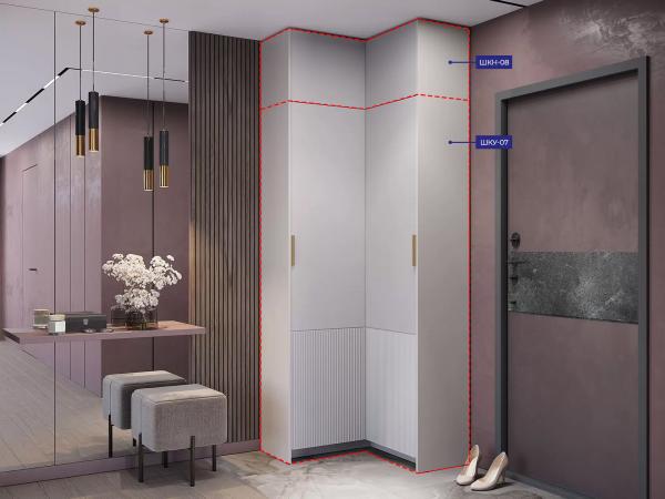 Купить Шкаф угловой с антресолью Пейнт-Б ШКУ-07