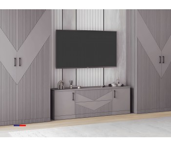 ТВ тумба 1 МДФ фрезеровка 9