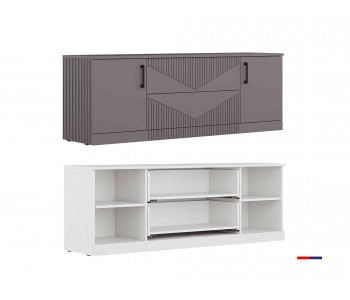 ТВ тумба 1 МДФ фрезеровка 9